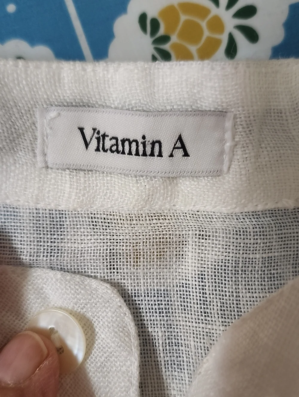 Vitamin A Drifter Cover-Up Dress Midi Beach Linen White Size Small Oversize